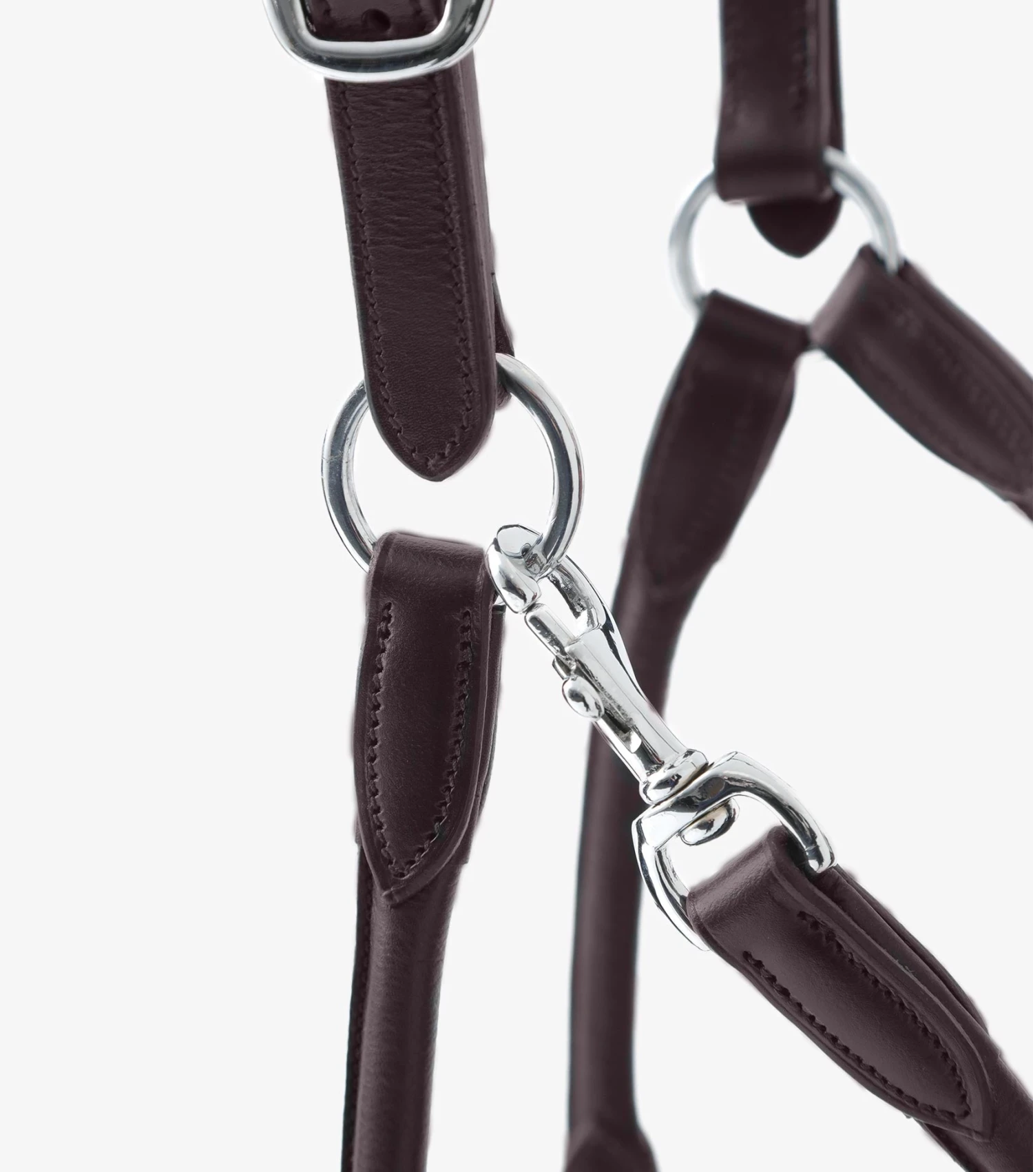 Hennaroso Rolled Anatomic Leather Head Collar Hennaroso Rolled Anatomic Leather Head Collar -Premier Equine Store Hennaroso Rolled Anatomic Leather Headcollar Brown 6