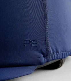 Jersey Hat Silk With Faux Fur Pom Pom 6 Jersey Hat Silk With Faux Fur Pom Pom -Premier Equine Store Jersey Hat Silk with Faux Fur Pom Pom Navy 6