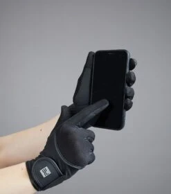 Presa Junior Mesh Riding Gloves 15 Presa Junior Mesh Riding Gloves -Premier Equine Store Junior Presa Black image2