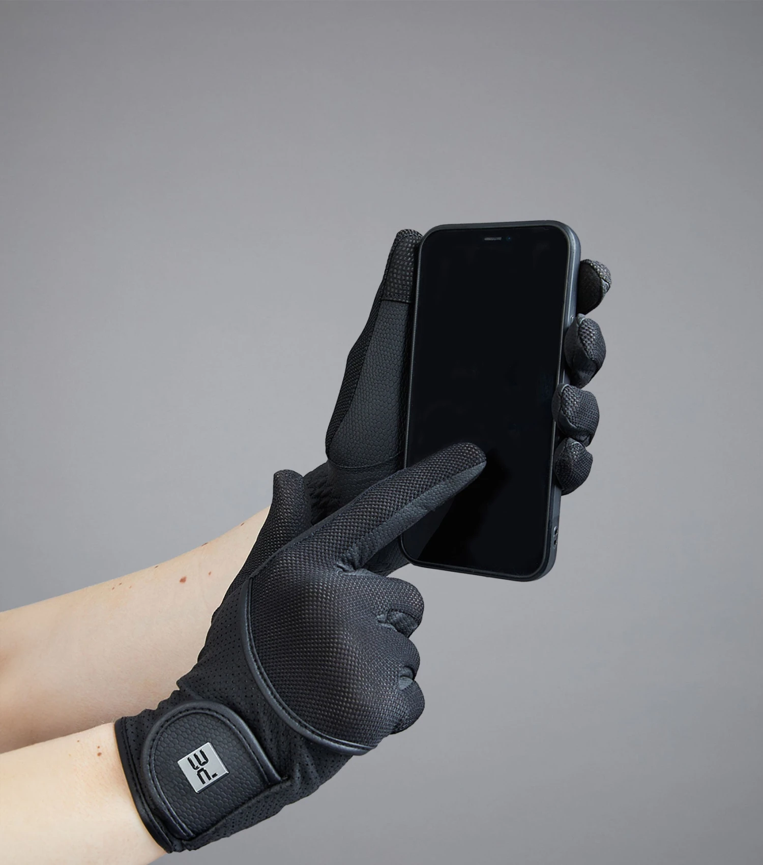 Presa Junior Mesh Riding Gloves Presa Junior Mesh Riding Gloves -Premier Equine Store Junior Presa Black image2