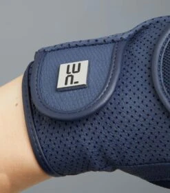 Presa Junior Mesh Riding Gloves 4 Presa Junior Mesh Riding Gloves -Premier Equine Store Junior Presa Navy image3