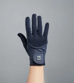 Presa Junior Mesh Riding Gloves 6 Presa Junior Mesh Riding Gloves -Premier Equine Store Junior Presa Navy image5