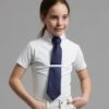 Luciana Girls Short Sleeve Show Shirt 1 Luciana Girls Short Sleeve Show Shirt -Premier Equine Store Kids Luciana Shirt White 15 closeuo Edit