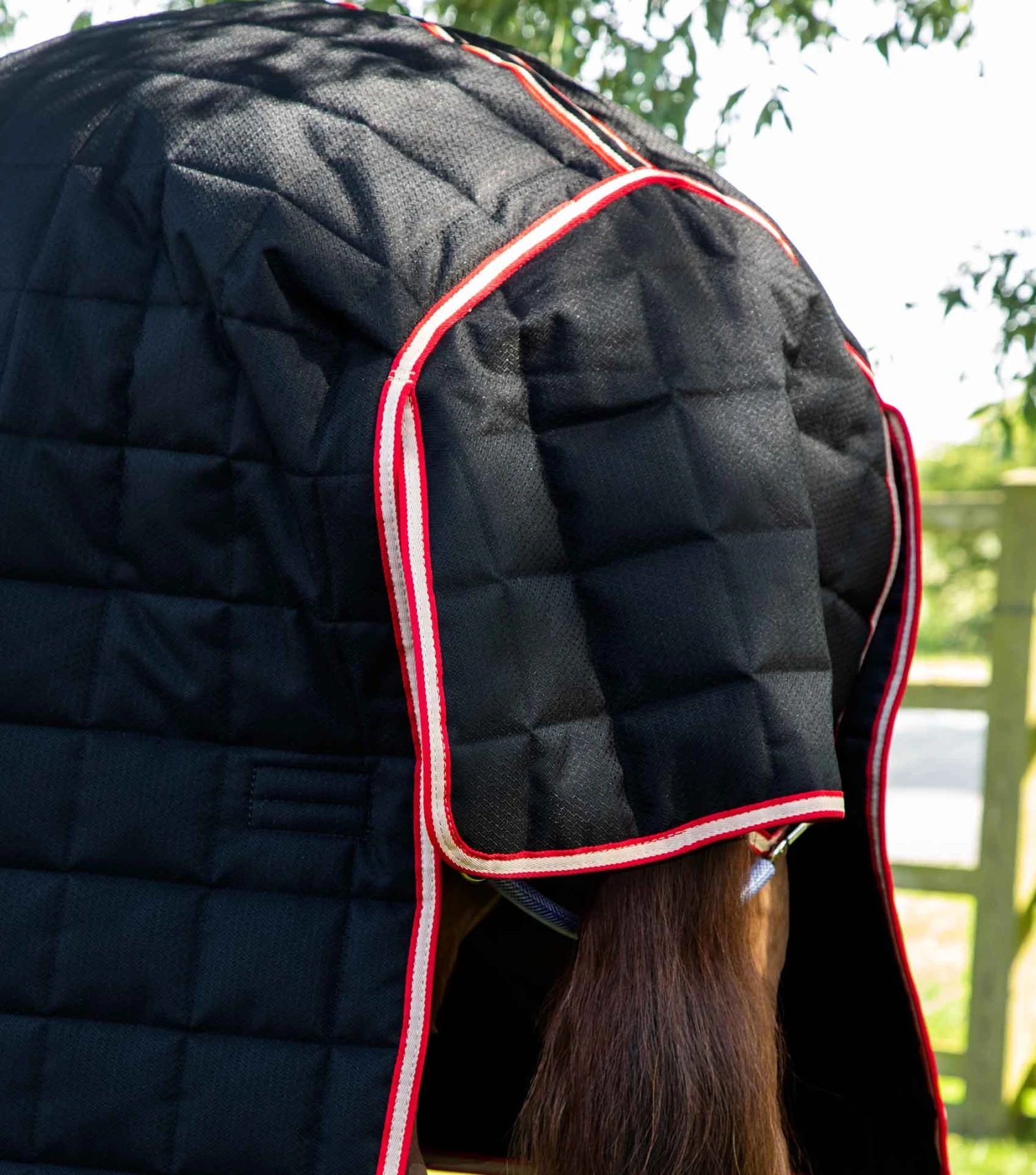Lucanta 450g Stable Rug with Neck Cover Lucanta 450g Stable Rug With Neck Cover -Premier Equine Store Lucanta Stable 450g with Detachable Neck Black 6