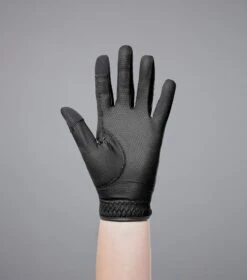 Metaro Junior Riding Gloves 5 Metaro Junior Riding Gloves -Premier Equine Store Lucca Junior Riding Gloves Black 4