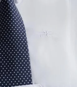 Luciana Ladies Short Sleeve Tie Shirt -Premier Equine Store Luciana White shirt 5