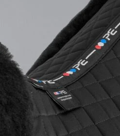 Merino Wool Saddle Pad - GP/Jump Numnah 5 Merino Wool Saddle Pad - GP/Jump Numnah -Premier Equine Store Merino Wool Half Lined GP Jump Numnah Black 3 76