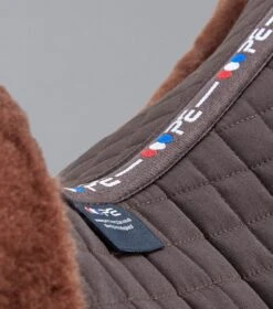 Merino Wool Saddle Pad - GP/Jump Numnah 17 Merino Wool Saddle Pad - GP/Jump Numnah -Premier Equine Store Merino Wool Half Lined GP Jump Numnah Brown 3 36