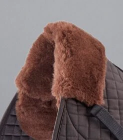 Merino Wool Saddle Pad - GP/Jump Numnah 16 Merino Wool Saddle Pad - GP/Jump Numnah -Premier Equine Store Merino Wool Half Lined GP Jump Numnah Brown 4