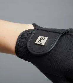 Metaro Ladies Riding Gloves -Premier Equine Store Metaro Glove Black 3