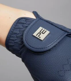 Metaro Ladies Riding Gloves -Premier Equine Store Metaro Glove Navy 3
