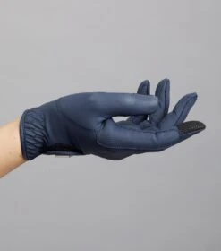 Metaro Ladies Riding Gloves -Premier Equine Store Metaro Glove Navy 4