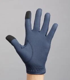 Metaro Ladies Riding Gloves -Premier Equine Store Metaro Glove Navy 6