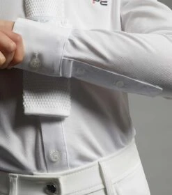 Mini Giulio Boy's Long Sleeve Show Shirt -Premier Equine Store MiniGiulioBoy sLongSleeveTieShirt White 5