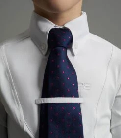 Tessa Girls Long Sleeve Show Shirt 5 Tessa Girls Long Sleeve Show Shirt -Premier Equine Store MiniTessaLongSleeveTieShowShirt White 4 88dffd2a f186 4579 b824 911081b6ea20