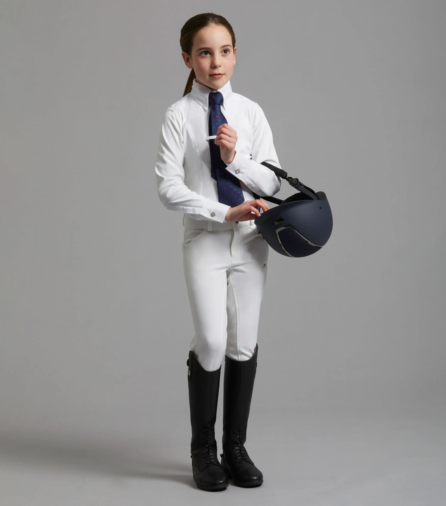 Tessa Girls Long Sleeve Show Shirt Tessa Girls Long Sleeve Show Shirt -Premier Equine Store MiniTessaLongSleeveTieShowShirt White 6 5d9e307a c504 4605 b4ba ef549339d2db
