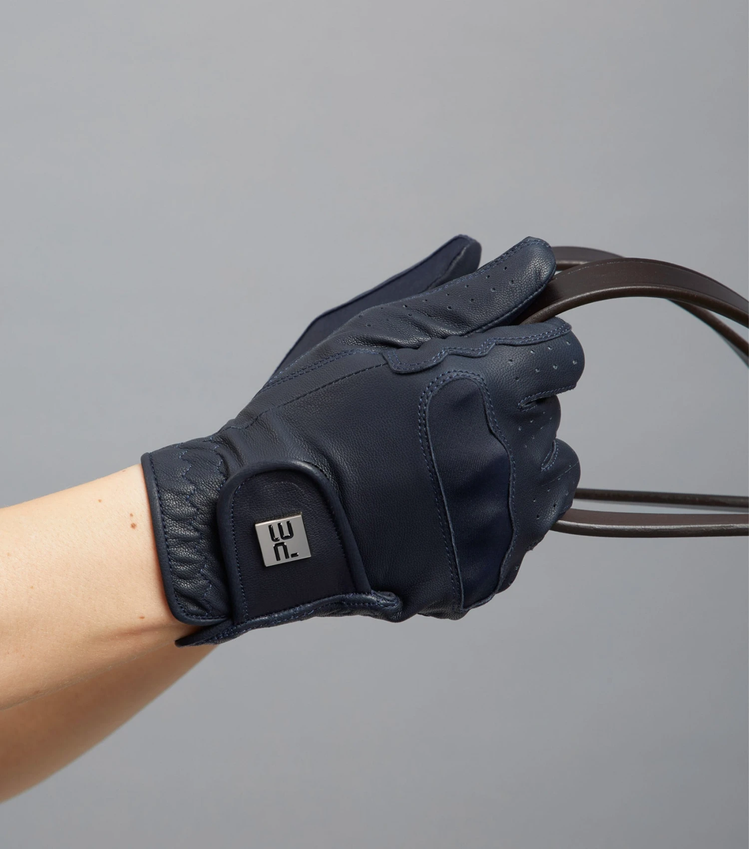 Mizar Ladies Leather Riding Gloves Mizar Ladies Leather Riding Gloves -Premier Equine Store Mizar Gloves Navy 2