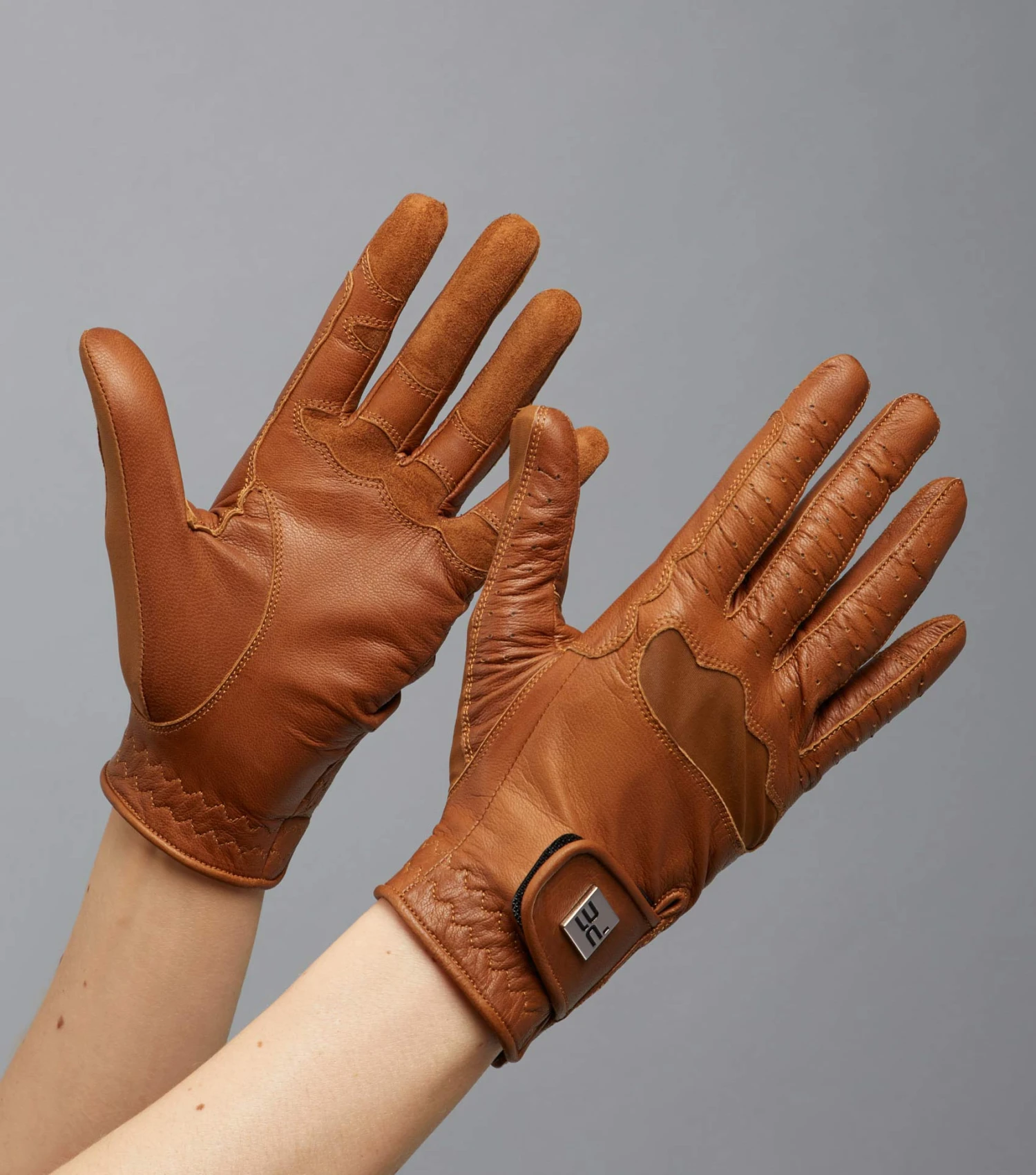 Mizar Ladies Leather Riding Gloves Mizar Ladies Leather Riding Gloves -Premier Equine Store Mizar Gloves Tan 1