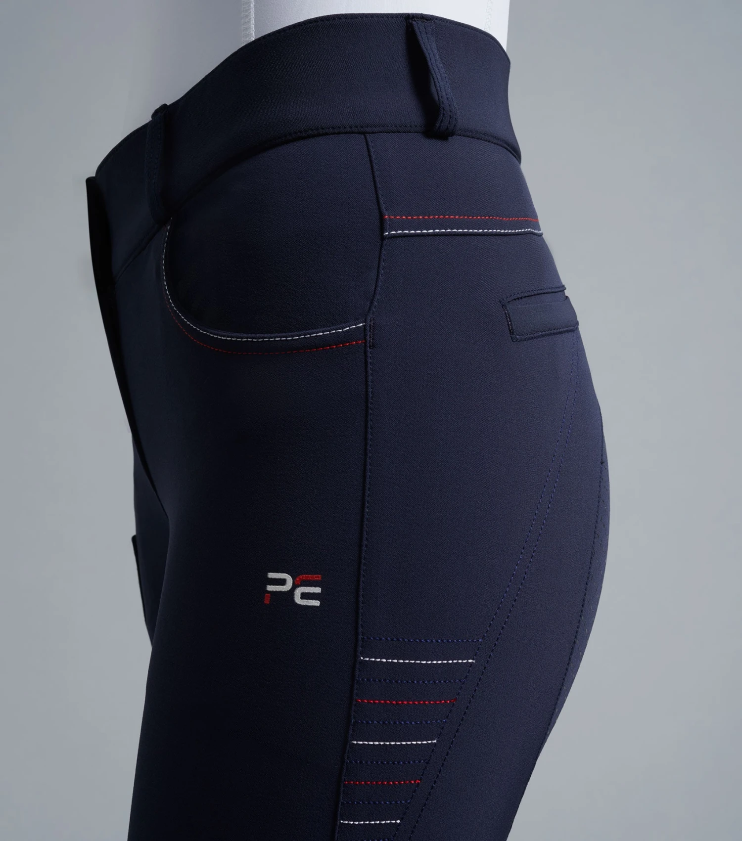 Moneta Ladies Riding Breeches Moneta Ladies Riding Breeches -Premier Equine Store Moneta Ladies Full Seat Gel Riding Breeches Navy 3