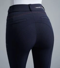 Moneta Ladies Riding Breeches 11 Moneta Ladies Riding Breeches -Premier Equine Store Moneta Ladies Full Seat Gel Riding Breeches Navy 4