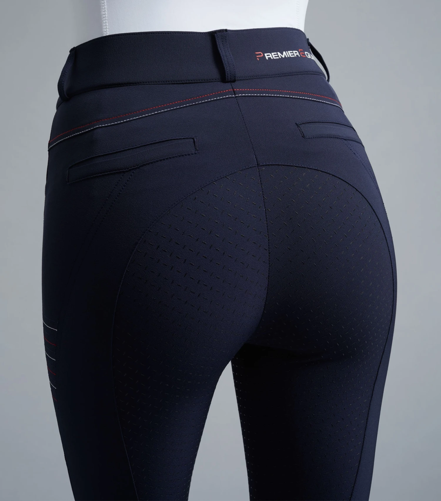 Moneta Ladies Riding Breeches Moneta Ladies Riding Breeches -Premier Equine Store Moneta Ladies Full Seat Gel Riding Breeches Navy 4
