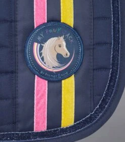 My Pony Jack Cotton GP/Jump Glitter Saddle Pad 3 My Pony Jack Cotton GP/Jump Glitter Saddle Pad -Premier Equine Store My Pony Jack GP Jump Saddle Pad Glitter Navy 3