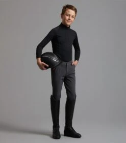 Junior Ombretta Technical Riding Top -Premier Equine Store Ombretta Junior Base Layer Black 2