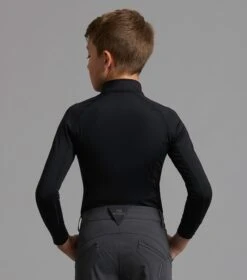 Junior Ombretta Technical Riding Top -Premier Equine Store Ombretta Junior Base Layer Black 4