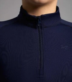 Junior Ombretta Technical Riding Top -Premier Equine Store Ombretta Junior Base Layer Navy 3