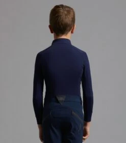Junior Ombretta Technical Riding Top -Premier Equine Store Ombretta Junior Base Layer Navy 4