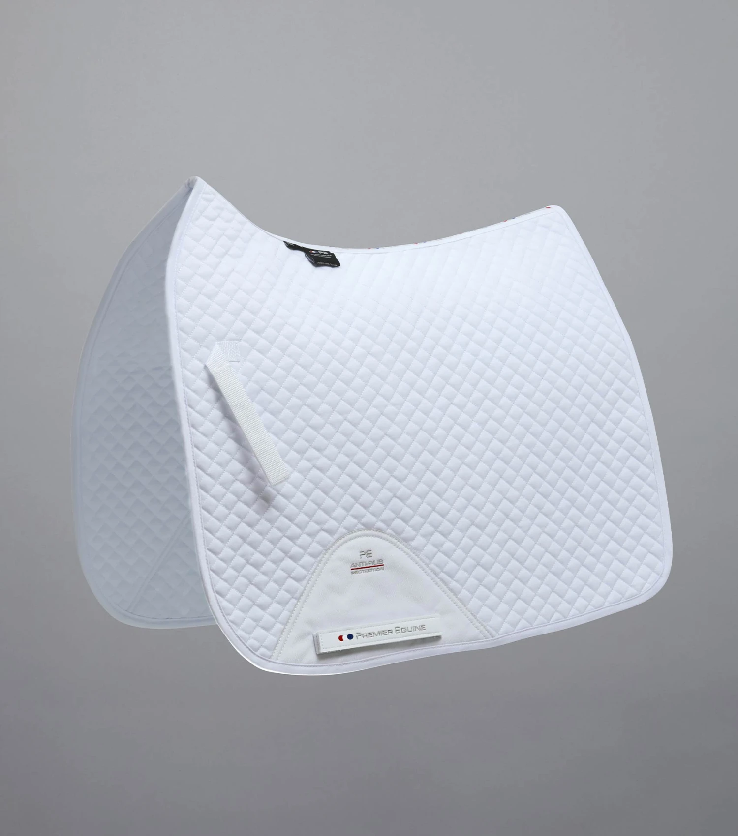 Pony Plain Cotton Dressage Square Pony Plain Cotton Dressage Square -Premier Equine Store Plain Cotton Dressage Square White 1