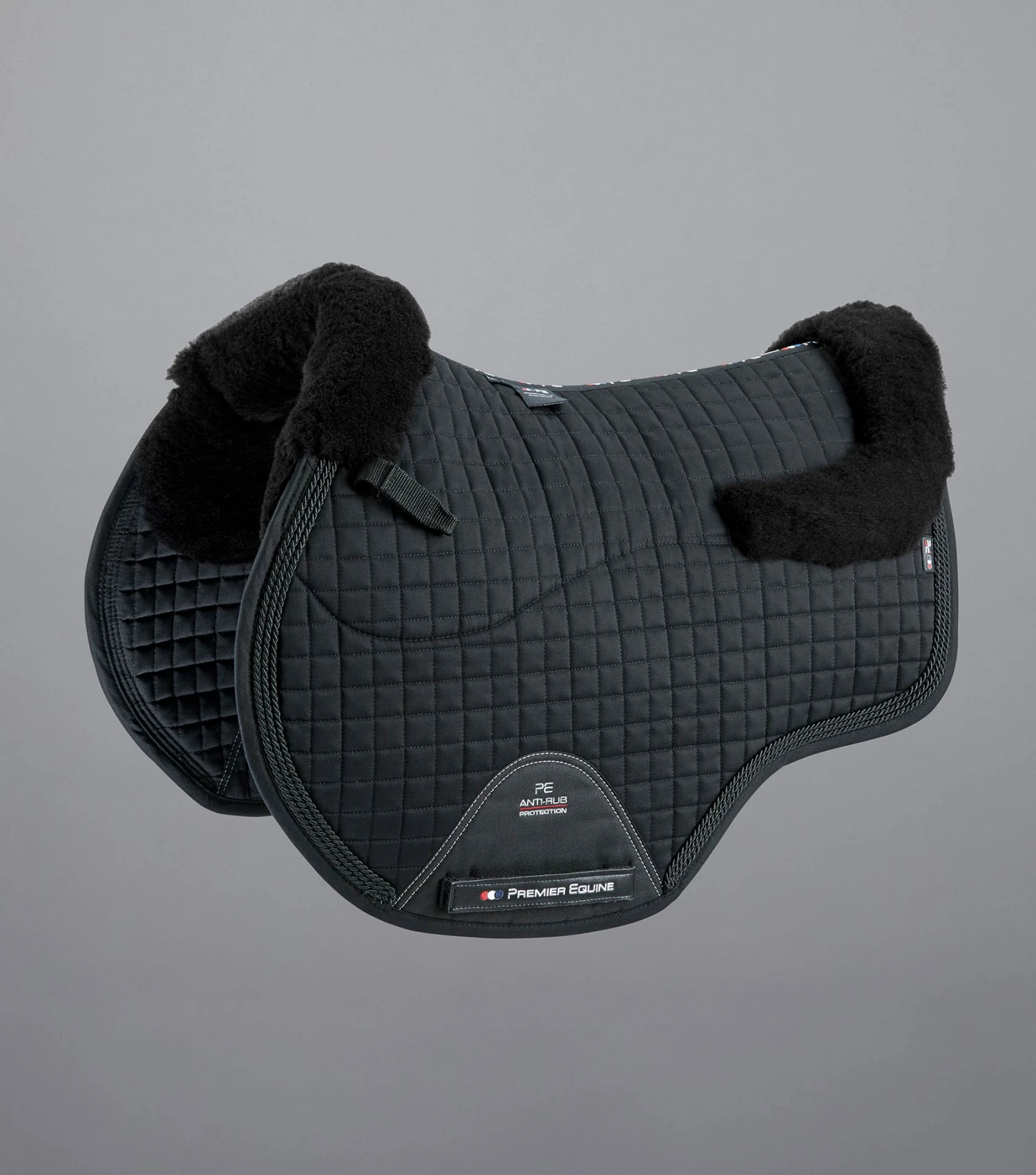 Pony Close Contact Merino Wool Half Lined European GP/ Jump Square Pony Close Contact Merino Wool Half Lined European GP/ Jump Square -Premier Equine Store Pony CC Merino Wool European Dressage Black Black 1