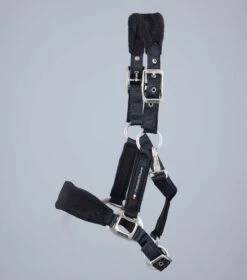 Fleece Padded Pony Head Collar 9 Fleece Padded Pony Head Collar -Premier Equine Store Pony Padded Fleece Head Collar Black 2