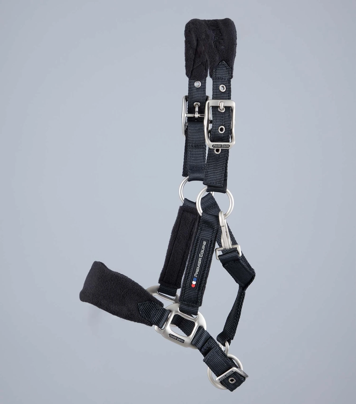 Fleece Padded Pony Head Collar Fleece Padded Pony Head Collar -Premier Equine Store Pony Padded Fleece Head Collar Black 2