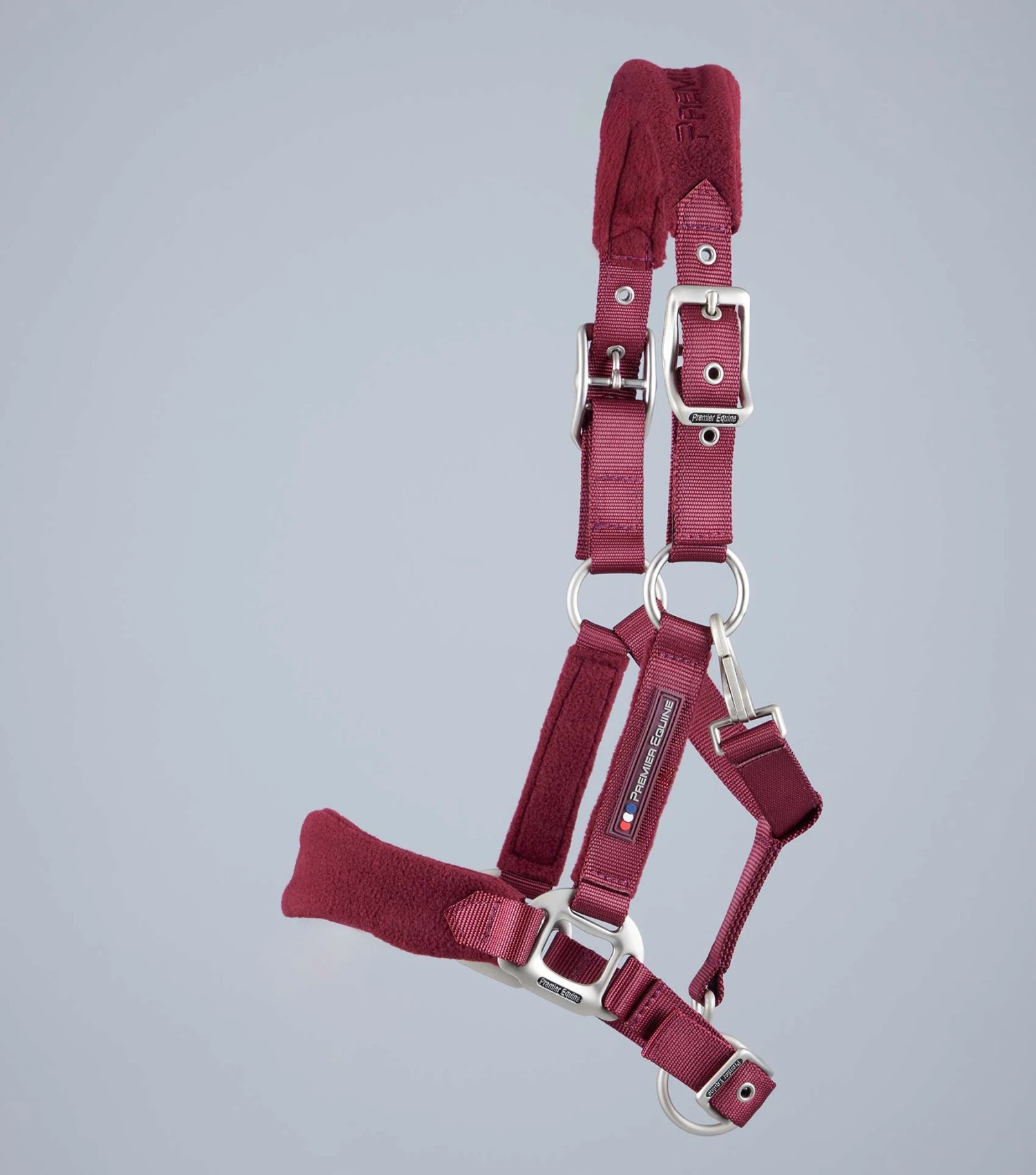 Fleece Padded Pony Head Collar Fleece Padded Pony Head Collar -Premier Equine Store Pony Padded Fleece Head Collar Burgundy 2