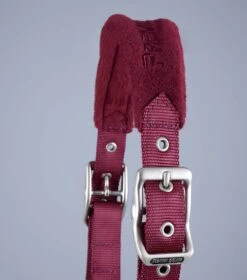 Fleece Padded Pony Head Collar 4 Fleece Padded Pony Head Collar -Premier Equine Store Pony Padded Fleece Head Collar Burgundy 3