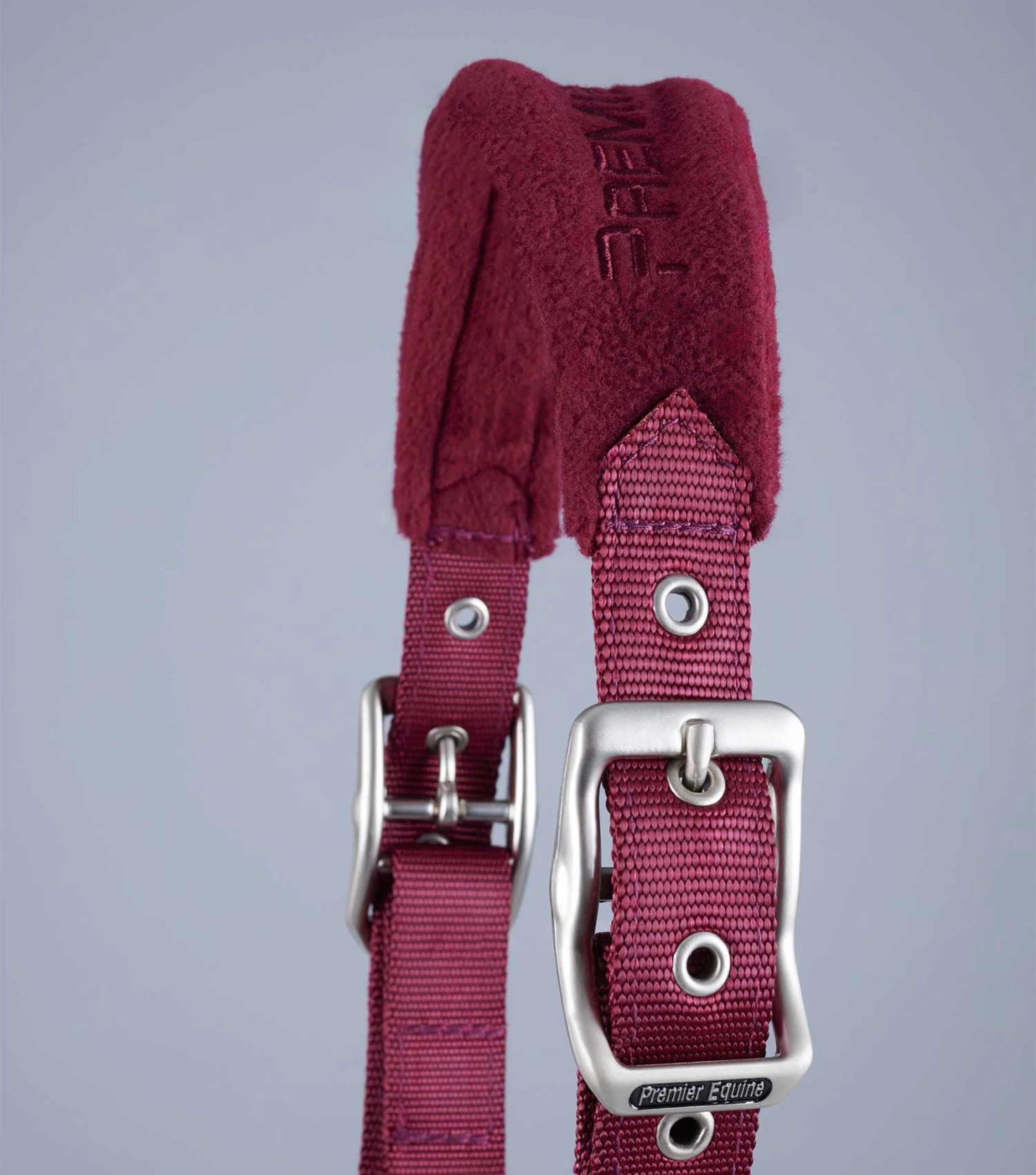 Fleece Padded Pony Head Collar Fleece Padded Pony Head Collar -Premier Equine Store Pony Padded Fleece Head Collar Burgundy 3