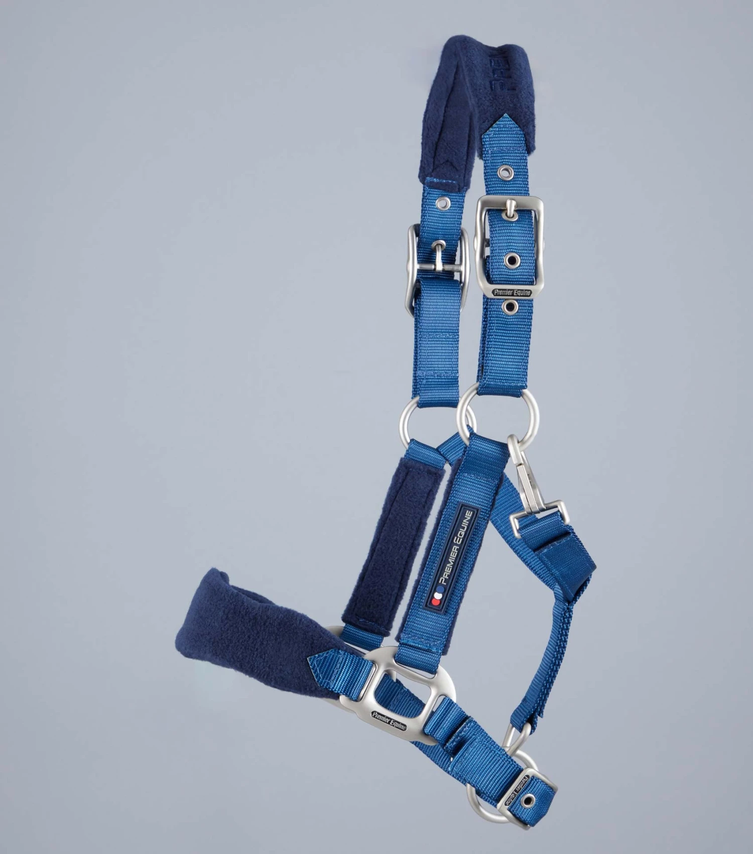 Fleece Padded Pony Head Collar Fleece Padded Pony Head Collar -Premier Equine Store Pony Padded Fleece Head Collar Navy 2