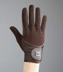 Presa Mesh Riding Gloves 12 Presa Mesh Riding Gloves -Premier Equine Store Presa Brown image5