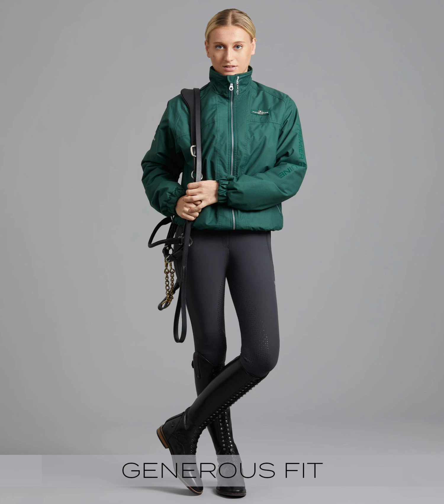 Pro Rider Unisex Waterproof Riding Jacket Pro Rider Unisex Waterproof Riding Jacket -Premier Equine Store Pro Rider Unisex Waterproof Riding Jacket Green 2 34134224 134d 492f a8c3 6a9b91899d00