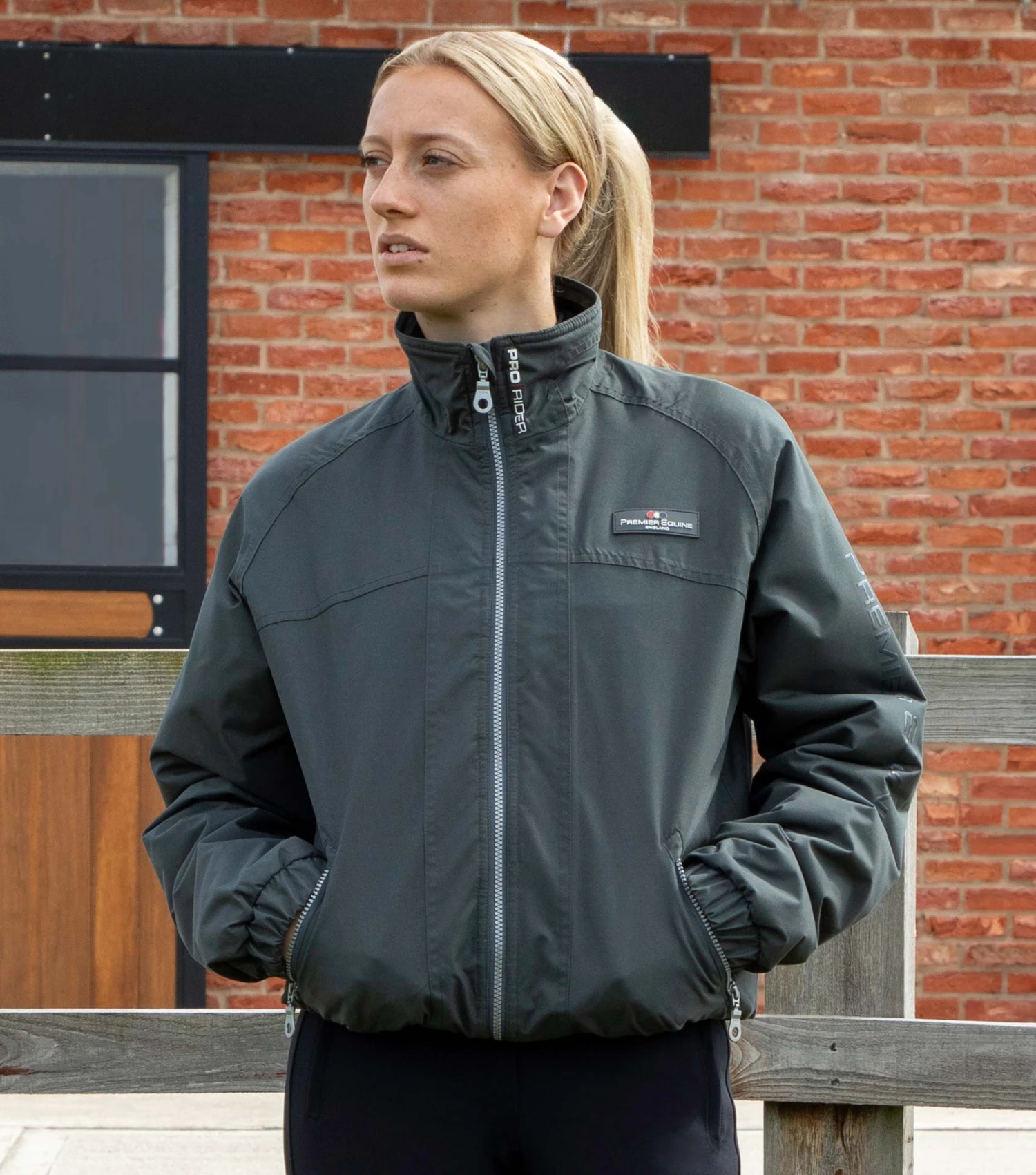 Pro Rider Unisex Waterproof Riding Jacket Pro Rider Unisex Waterproof Riding Jacket -Premier Equine Store Pro Rider Unisex Waterproof Riding Jacket Grey 1