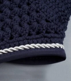 Salto Fly Veil 15 Salto Fly Veil -Premier Equine Store SaltoFlyVeil Navy image3