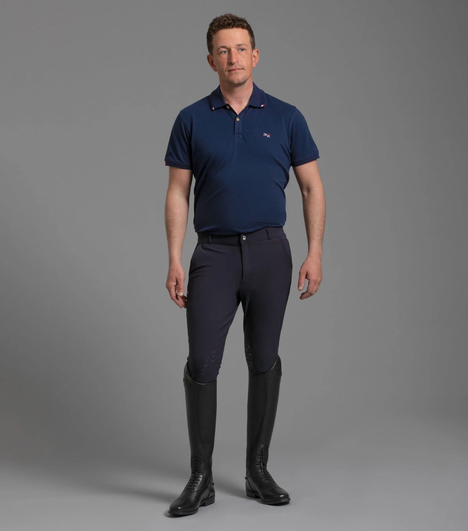 Santino Men's Gel Knee Riding Breeches Santino Men's Gel Knee Riding Breeches -Premier Equine Store Santino Breeches Navy 1
