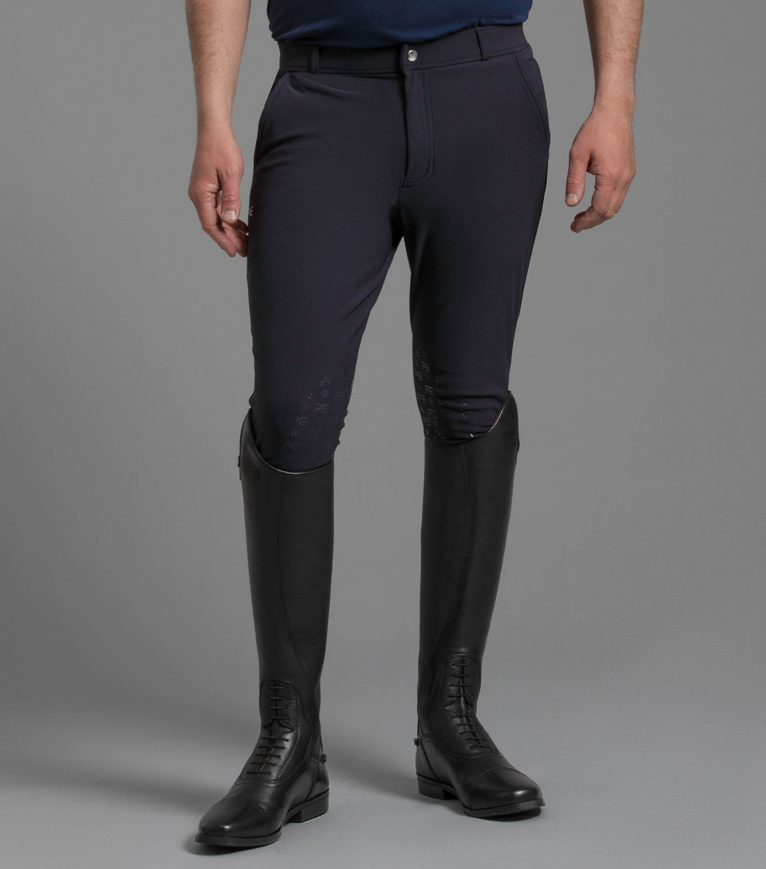Santino Men's Gel Knee Riding Breeches Santino Men's Gel Knee Riding Breeches -Premier Equine Store Santino Breeches Navy 2