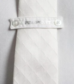 Men's 100% Silk Hand Made Tie -Premier Equine Store Silk Tie White 5