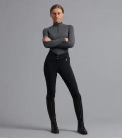 Sophia Ladies Full Seat High Waist Riding Breeches -Premier Equine Store Sophia Breeches Black 1