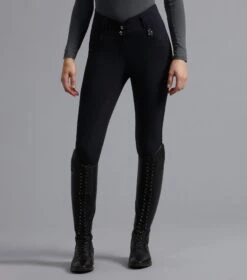 Sophia Ladies Full Seat High Waist Riding Breeches -Premier Equine Store Sophia Breeches Black 2