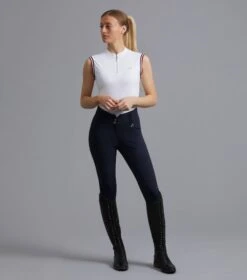 Sophia Ladies Full Seat High Waist Riding Breeches -Premier Equine Store Sophia Breeches Navy 1