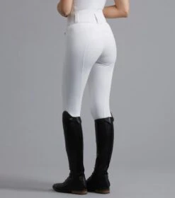 Sophia Ladies Full Seat High Waist Competition Riding Breeches -Premier Equine Store Sophia Breeches White 4