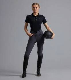 Sophia Ladies Full Seat High Waist Riding Breeches -Premier Equine Store Sophia High Waist Breeches Anthracite 6